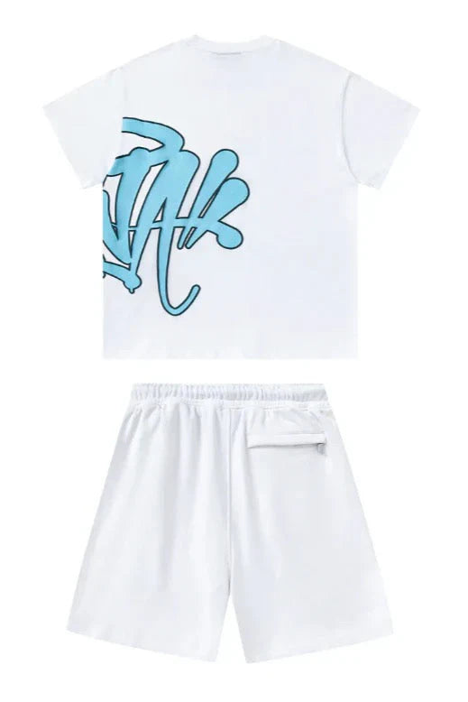 "Graffiti" Short set White