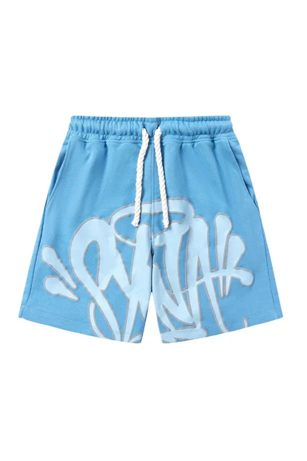 "Graffiti" Short set Blue