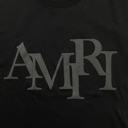 "Miri-STAGGERED LOGO" T-SHIRT