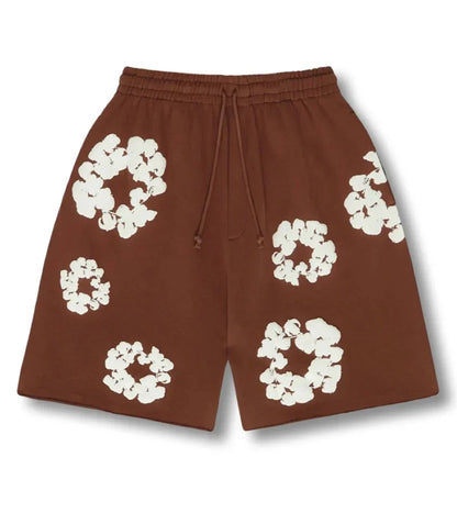 "Flower Shorts" Brown