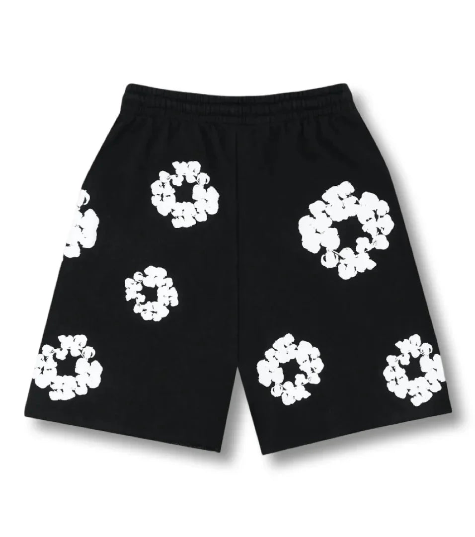 "Flower Shorts" Black