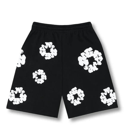"Flower Shorts" Black