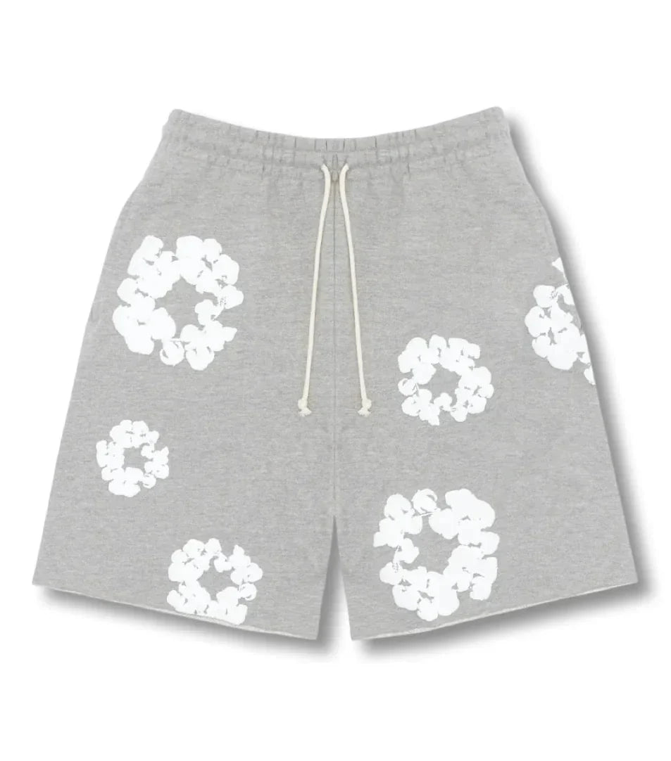 "Flower Shorts" Grey