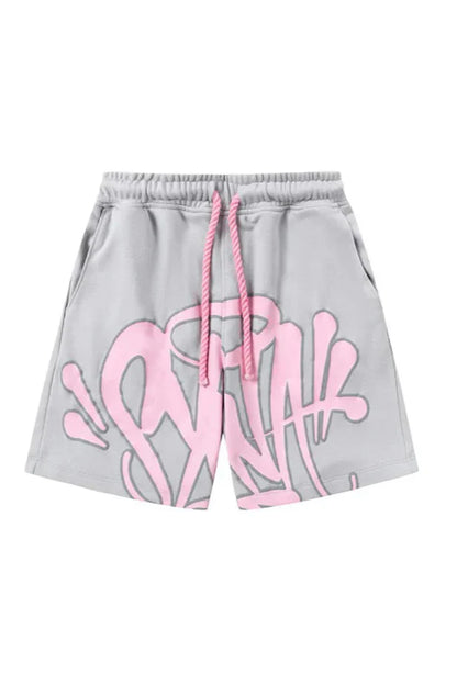 "Graffiti" Short set Grey Pink