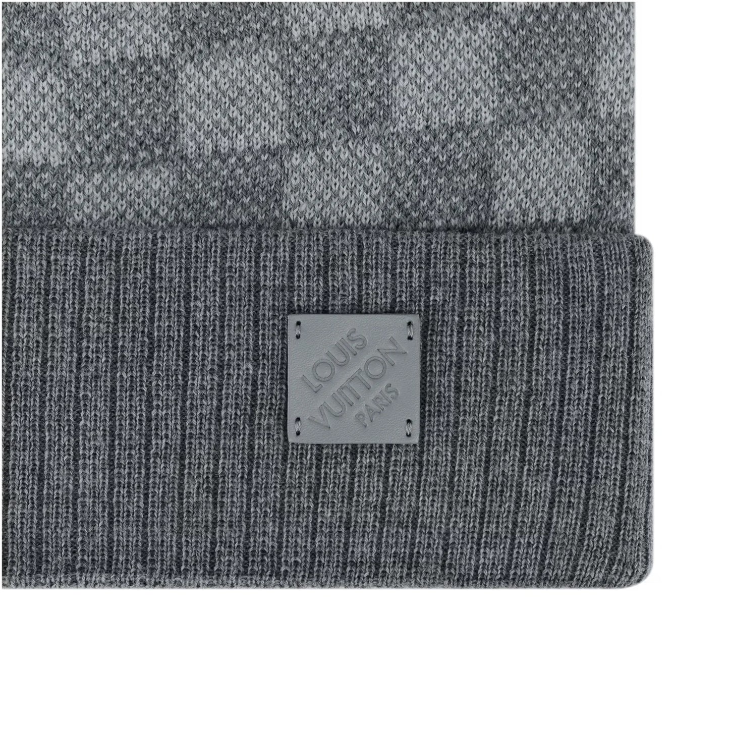 "LV" Beanie Grau