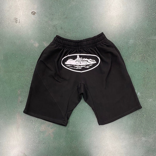 "alcatraz" shorts black