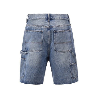 ZAVERI Blue Carpenter Shorts