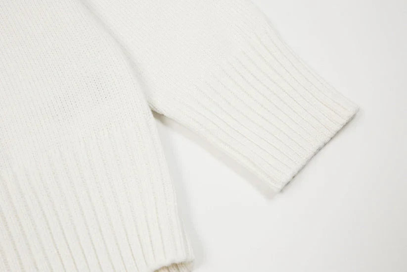 "HEART" - SWEATER WHITE