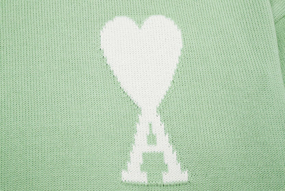"HEART" - SWEATER MINT