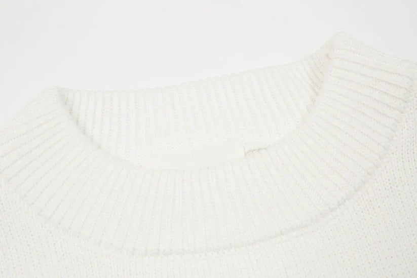 "HEART" - SWEATER WHITE