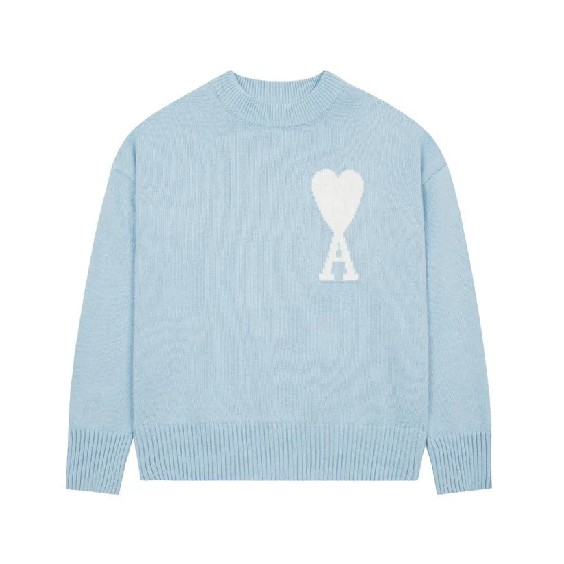 "HEART" - SWEATER BABYBLUE